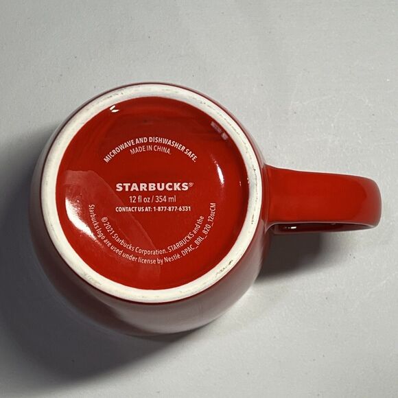 Starbucks Coffee Mug 12 Oz‎ 2021 Mermaid Christmas Holiday - Picture 4 of 6
